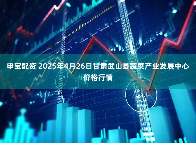 申宝配资 2025年4月26日甘肃武山县蔬菜产业发展中心价格行情